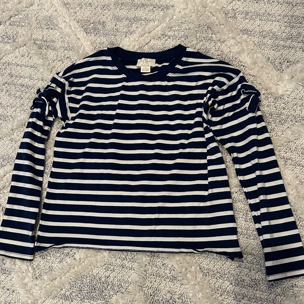 Kate Spade Girls Striped Long Sleeve Top